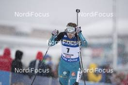 09.12.2017, Hochfilzen, Austria (AUT): Anais Bescond (FRA) -  IBU world cup biathlon, pursuit women, Hochfilzen (AUT). www.nordicfocus.com. © Manzoni/NordicFocus. Every downloaded picture is fee-liable.
