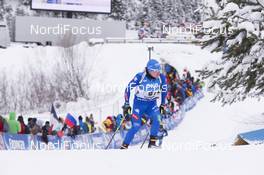 10.12.2017, Hochfilzen, Austria (AUT): Lukas Hofer (ITA) -  IBU world cup biathlon, relay men, Hochfilzen (AUT). www.nordicfocus.com. © Manzoni/NordicFocus. Every downloaded picture is fee-liable.