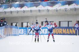 10.12.2017, Hochfilzen, Austria (AUT): Lars Helge Birkeland (NOR), Erlend Bjoentegaard (NOR), (l-r) -  IBU world cup biathlon, relay men, Hochfilzen (AUT). www.nordicfocus.com. © Manzoni/NordicFocus. Every downloaded picture is fee-liable.