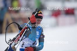 10.12.2017, Hochfilzen, Austria (AUT): Quentin Fillon Maillet (FRA) -  IBU world cup biathlon, relay men, Hochfilzen (AUT). www.nordicfocus.com. © Manzoni/NordicFocus. Every downloaded picture is fee-liable.