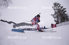 10.12.2017, Hochfilzen, Austria (AUT): Scott Gow (CAN) -  IBU world cup biathlon, relay men, Hochfilzen (AUT). www.nordicfocus.com. © Manzoni/NordicFocus. Every downloaded picture is fee-liable.