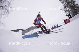 10.12.2017, Hochfilzen, Austria (AUT): Karol Dombrovski (LTU) -  IBU world cup biathlon, relay men, Hochfilzen (AUT). www.nordicfocus.com. © Manzoni/NordicFocus. Every downloaded picture is fee-liable.