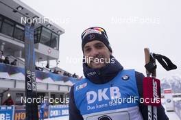 10.12.2017, Hochfilzen, Austria (AUT): Simon Desthieux (FRA) -  IBU world cup biathlon, relay men, Hochfilzen (AUT). www.nordicfocus.com. © Manzoni/NordicFocus. Every downloaded picture is fee-liable.