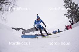 10.12.2017, Hochfilzen, Austria (AUT): Roland Lessing (EST) -  IBU world cup biathlon, relay men, Hochfilzen (AUT). www.nordicfocus.com. © Manzoni/NordicFocus. Every downloaded picture is fee-liable.