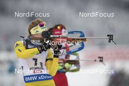 10.12.2017, Hochfilzen, Austria (AUT): Mona Brorsson (SWE) -  IBU world cup biathlon, relay women, Hochfilzen (AUT). www.nordicfocus.com. © Manzoni/NordicFocus. Every downloaded picture is fee-liable.