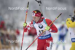 10.12.2017, Hochfilzen, Austria (AUT): Megan Bankes (CAN) -  IBU world cup biathlon, relay women, Hochfilzen (AUT). www.nordicfocus.com. © Manzoni/NordicFocus. Every downloaded picture is fee-liable.