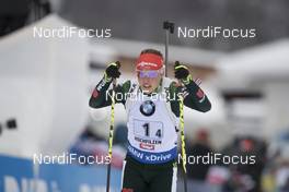 10.12.2017, Hochfilzen, Austria (AUT): Laura Dahlmeier (GER) -  IBU world cup biathlon, relay women, Hochfilzen (AUT). www.nordicfocus.com. © Manzoni/NordicFocus. Every downloaded picture is fee-liable.