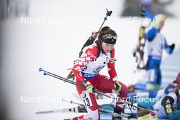 10.12.2017, Hochfilzen, Austria (AUT): Julia Ransom (CAN) -  IBU world cup biathlon, relay women, Hochfilzen (AUT). www.nordicfocus.com. © Manzoni/NordicFocus. Every downloaded picture is fee-liable.