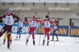 10.12.2017, Hochfilzen, Austria (AUT): Megan Bankes (CAN), Julia Ransom (CAN), (l-r) -  IBU world cup biathlon, relay women, Hochfilzen (AUT). www.nordicfocus.com. © Manzoni/NordicFocus. Every downloaded picture is fee-liable.