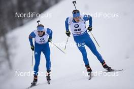 08.12.2017, Hochfilzen, Austria (AUT): Lowell Bailey (USA), Tim Burke (USA), (l-r) -  IBU world cup biathlon, sprint men, Hochfilzen (AUT). www.nordicfocus.com. © Manzoni/NordicFocus. Every downloaded picture is fee-liable.
