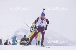 08.12.2017, Hochfilzen, Austria (AUT): Alexander Loginov (RUS) -  IBU world cup biathlon, sprint men, Hochfilzen (AUT). www.nordicfocus.com. © Manzoni/NordicFocus. Every downloaded picture is fee-liable.