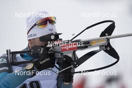08.12.2017, Hochfilzen, Austria (AUT): Jean Guillaume Beatrix (FRA) -  IBU world cup biathlon, sprint men, Hochfilzen (AUT). www.nordicfocus.com. © Manzoni/NordicFocus. Every downloaded picture is fee-liable.