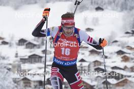 17.12.2017, Annecy-Le Grand Bornand, France (FRA): Simon Eder (AUT) -  IBU world cup biathlon, mass men, Annecy-Le Grand Bornand (FRA). www.nordicfocus.com. © Manzoni/NordicFocus. Every downloaded picture is fee-liable.