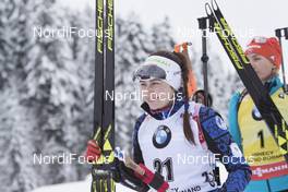 17.12.2017, Annecy-Le Grand Bornand, France (FRA): Iryna Kryuko (BLR) -  IBU world cup biathlon, mass women, Annecy-Le Grand Bornand (FRA). www.nordicfocus.com. © Manzoni/NordicFocus. Every downloaded picture is fee-liable.