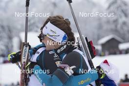17.12.2017, Annecy-Le Grand Bornand, France (FRA): Justine Braisaz (FRA), Anais Chevalier (FRA), (l-r) -  IBU world cup biathlon, mass women, Annecy-Le Grand Bornand (FRA). www.nordicfocus.com. © Manzoni/NordicFocus. Every downloaded picture is fee-liable.