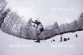 16.12.2017, Annecy-Le Grand Bornand, France (FRA): Erik Lesser (GER) -  IBU world cup biathlon, pursuit men, Annecy-Le Grand Bornand (FRA). www.nordicfocus.com. © Manzoni/NordicFocus. Every downloaded picture is fee-liable.