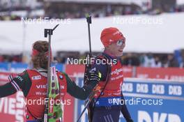 16.12.2017, Annecy-Le Grand Bornand, France (FRA): Laura Dahlmeier (GER), Anastasiya Kuzmina (SVK), (l-r) -  IBU world cup biathlon, pursuit women, Annecy-Le Grand Bornand (FRA). www.nordicfocus.com. © Manzoni/NordicFocus. Every downloaded picture is fee-liable.