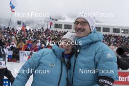 16.12.2017, Annecy-Le Grand Bornand, France (FRA): Jaana Pitkaenen (FIN), IBU IR, Robert Zwahlen (SUI) IBU TD, (l-r) -  IBU world cup biathlon, pursuit women, Annecy-Le Grand Bornand (FRA). www.nordicfocus.com. © Manzoni/NordicFocus. Every downloaded picture is fee-liable.