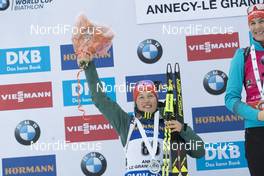 14.12.2017, Annecy-Le Grand Bornand, France (FRA): Laura Dahlmeier (GER) -  IBU world cup biathlon, sprint women, Annecy-Le Grand Bornand (FRA). www.nordicfocus.com. © Manzoni/NordicFocus. Every downloaded picture is fee-liable.