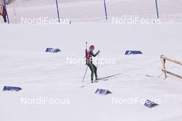 13.12.2017, Annecy-Le Grand Bornand, France (FRA): Denise Herrmann (GER) takes a short cut -  IBU world cup biathlon, training, Annecy-Le Grand Bornand (FRA). www.nordicfocus.com. © Manzoni/NordicFocus. Every downloaded picture is fee-liable.