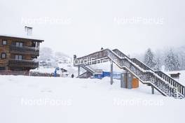 13.12.2017, Annecy-Le Grand Bornand, France (FRA): Event Feature: on of the many bridges over the track -  IBU world cup biathlon, training, Annecy-Le Grand Bornand (FRA). www.nordicfocus.com. © Manzoni/NordicFocus. Every downloaded picture is fee-liable.