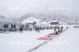 13.12.2017, Annecy-Le Grand Bornand, France (FRA): Event Feature: overview over the shooting range -  IBU world cup biathlon, training, Annecy-Le Grand Bornand (FRA). www.nordicfocus.com. © Manzoni/NordicFocus. Every downloaded picture is fee-liable.