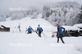 13.12.2017, Annecy-Le Grand Bornand, France (FRA): Event Feature: swiss technicians fight through the snow -  IBU world cup biathlon, training, Annecy-Le Grand Bornand (FRA). www.nordicfocus.com. © Manzoni/NordicFocus. Every downloaded picture is fee-liable.