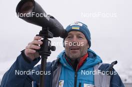 13.12.2017, Annecy-Le Grand Bornand, France (FRA): Uros Velepec (SLO) headcoach Team Ukraine -  IBU world cup biathlon, training, Annecy-Le Grand Bornand (FRA). www.nordicfocus.com. © Manzoni/NordicFocus. Every downloaded picture is fee-liable.