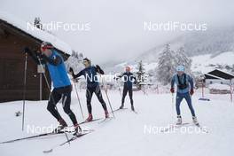 13.12.2017, Annecy-Le Grand Bornand, France (FRA): Event Feature: swiss technicians and Max Saenger (SUI/USA), IBU IR compete on the track -  IBU world cup biathlon, training, Annecy-Le Grand Bornand (FRA). www.nordicfocus.com. © Manzoni/NordicFocus. Every downloaded picture is fee-liable.