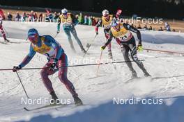 01.01.2017, Val Mustair, Switzerland (SUI): Andrey Larkov (RUS), Francesco De Fabiani (ITA), (l-r)  - FIS world cup cross-country, tour de ski, mass men, Val Mustair (SUI). www.nordicfocus.com. © Modica/NordicFocus. Every downloaded picture is fee-liable.