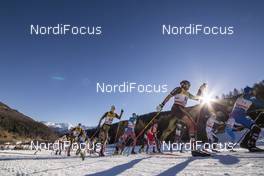 01.01.2017, Val Mustair, Switzerland (SUI): Lucas Boegl (GER), Andy Kuehne (GER), (l-r)  - FIS world cup cross-country, tour de ski, mass men, Val Mustair (SUI). www.nordicfocus.com. © Modica/NordicFocus. Every downloaded picture is fee-liable.