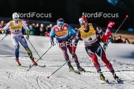 01.01.2017, Val Mustair, Switzerland (SUI): Sergey Ustiugov (RUS), Martin Johnsrud Sundby (NOR), (l-r)  - FIS world cup cross-country, tour de ski, mass men, Val Mustair (SUI). www.nordicfocus.com. © Modica/NordicFocus. Every downloaded picture is fee-liable.