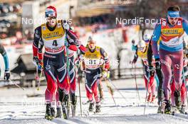 01.01.2017, Val Mustair, Switzerland (SUI): Martin Johnsrud Sundby (NOR), Sergey Ustiugov (RUS), (l-r)  - FIS world cup cross-country, tour de ski, mass men, Val Mustair (SUI). www.nordicfocus.com. © Modica/NordicFocus. Every downloaded picture is fee-liable.
