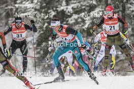 04.01.2017, Oberstdorf, Germany (GER): Clement Parisse (FRA), Roman Furger (SUI), Florian Notz (GER), (l-r)  - FIS world cup cross-country, tour de ski, pursuit men, Oberstdorf (GER). www.nordicfocus.com. © Modica/NordicFocus. Every downloaded picture is fee-liable.