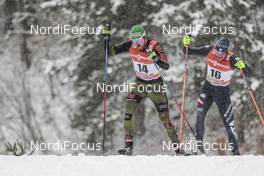 04.01.2017, Oberstdorf, Germany (GER): Thomas Bing (GER), Francesco De Fabiani (ITA), (l-r)  - FIS world cup cross-country, tour de ski, pursuit men, Oberstdorf (GER). www.nordicfocus.com. © Modica/NordicFocus. Every downloaded picture is fee-liable.