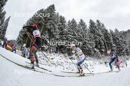 04.01.2017, Oberstdorf, Germany (GER): Katharina Hennig (GER), Charlotte Kalla (SWE), Kikkan Randall (USA), (l-r)  - FIS world cup cross-country, tour de ski, pursuit women, Oberstdorf (GER). www.nordicfocus.com. © Modica/NordicFocus. Every downloaded picture is fee-liable.