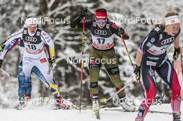 04.01.2017, Oberstdorf, Germany (GER): Katharina Hennig (GER), Charlotte Kalla (SWE), (l-r)  - FIS world cup cross-country, tour de ski, pursuit women, Oberstdorf (GER). www.nordicfocus.com. © Modica/NordicFocus. Every downloaded picture is fee-liable.