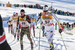 03.01.2017, Oberstdorf, Germany (GER): Valentin Maettig (GER), Anton Lindblad (SWE), (l-r)  - FIS world cup cross-country, tour de ski, skiathlon men, Oberstdorf (GER). www.nordicfocus.com. © Modica/NordicFocus. Every downloaded picture is fee-liable.