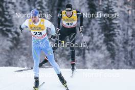 03.01.2017, Oberstdorf, Germany (GER): Perttu Hyvarinen (FIN), Toni Livers (SUI), (l-r)  - FIS world cup cross-country, tour de ski, skiathlon men, Oberstdorf (GER). www.nordicfocus.com. © Modica/NordicFocus. Every downloaded picture is fee-liable.