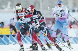 03.01.2017, Oberstdorf, Germany (GER): Ingvild Flugstad Oestberg (NOR), Heidi Weng (NOR), (l-r)  - FIS world cup cross-country, tour de ski, skiathlon women, Oberstdorf (GER). www.nordicfocus.com. © Modica/NordicFocus. Every downloaded picture is fee-liable.
