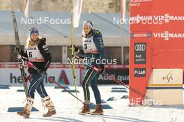 03.01.2017, Oberstdorf, Germany (GER): Jessica Diggins (USA), Stina Nilsson (SWE), (l-r)  - FIS world cup cross-country, tour de ski, skiathlon women, Oberstdorf (GER). www.nordicfocus.com. © Modica/NordicFocus. Every downloaded picture is fee-liable.