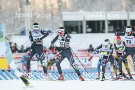 03.01.2017, Oberstdorf, Germany (GER): Ilaria Debertolis (ITA), Giulia Stuerz (ITA), Virginia De Martin Topranin (ITA), (l-r)  - FIS world cup cross-country, tour de ski, skiathlon women, Oberstdorf (GER). www.nordicfocus.com. © Modica/NordicFocus. Every downloaded picture is fee-liable.