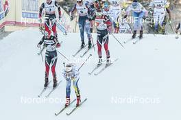 03.01.2017, Oberstdorf, Germany (GER): Stina Nilsson (SWE), Heidi Weng (NOR), Ingvild Flugstad Oestberg (NOR), (l-r)  - FIS world cup cross-country, tour de ski, skiathlon women, Oberstdorf (GER). www.nordicfocus.com. © Modica/NordicFocus. Every downloaded picture is fee-liable.
