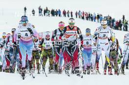 03.01.2017, Oberstdorf, Germany (GER): Krista Parmakoski (FIN), Ingvild Flugstad Oestberg (NOR), Stina Nilsson (SWE), (l-r)  - FIS world cup cross-country, tour de ski, skiathlon women, Oberstdorf (GER). www.nordicfocus.com. © Modica/NordicFocus. Every downloaded picture is fee-liable.