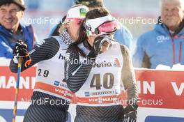 03.01.2017, Oberstdorf, Germany (GER): Lucia Scardoni (ITA), Giulia Stuerz (ITA), (l-r)  - FIS world cup cross-country, tour de ski, skiathlon women, Oberstdorf (GER). www.nordicfocus.com. © Modica/NordicFocus. Every downloaded picture is fee-liable.