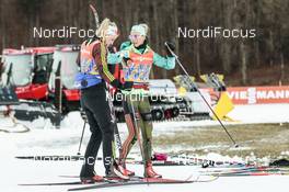 02.01.2017, Oberstdorf, Germany (GER): Nicole Fessel (GER), Stefanie Boehler (GER), (l-r)  - FIS world cup cross-country, tour de ski, training, Oberstdorf (GER). www.nordicfocus.com. © Modica/NordicFocus. Every downloaded picture is fee-liable.