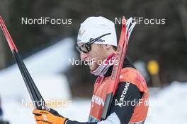 02.01.2017, Oberstdorf, Germany (GER): Service man with Atomic Ski   - FIS world cup cross-country, tour de ski, training, Oberstdorf (GER). www.nordicfocus.com. © Modica/NordicFocus. Every downloaded picture is fee-liable.