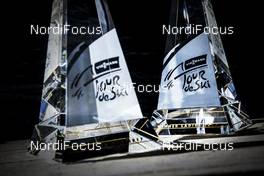 08.01.2017, Val di Fiemme, Italy (ITA): Tour De Ski 1st Man and 1st Lady Trophy for the overall winner of FIS Tour de Ski   - FIS world cup cross-country, tour de ski, final climb men, Val di Fiemme (ITA). www.nordicfocus.com. © Modica/NordicFocus. Every downloaded picture is fee-liable.