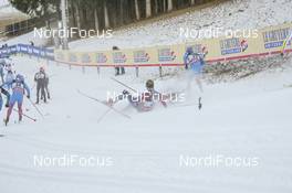 07.01.2017, Val di Fiemme, Italy (ITA): Erik Bjornsen (USA), Alexander Bessmertnykh (RUS), (l-r)  - FIS world cup cross-country, tour de ski, mass men, Val di Fiemme (ITA). www.nordicfocus.com. © Modica/NordicFocus. Every downloaded picture is fee-liable.