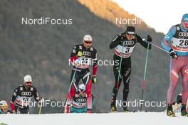 07.01.2017, Val di Fiemme, Italy (ITA): Niklas Dyrhaug (NOR), Dario Cologna (SUI), (l-r)  - FIS world cup cross-country, tour de ski, mass men, Val di Fiemme (ITA). www.nordicfocus.com. © Modica/NordicFocus. Every downloaded picture is fee-liable.